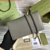 Replica Gucci 497985 GG Marmont Leather Mini Chain Bag Green 2