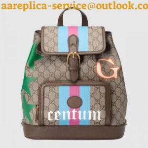 Replica Replica Gucci Backpack In Centum GG Canvas with Interlocking G