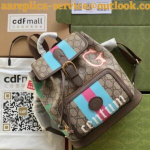 Replica Replica Gucci Backpack In Centum GG Canvas with Interlocking G 2