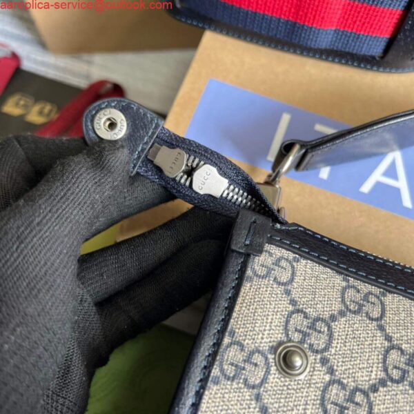 Replica Gucci 674164 Messenger Bag With Interlocking G Blue 7