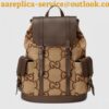 Replica Replica Gucci Men's Backpack In White GG Embossed Leather 2