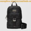 Replica Replica Gucci Men's Backpack In White GG Embossed Leather