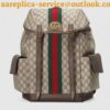 Replica Replica Gucci Ophidia GG Supreme Backpack With White Leather