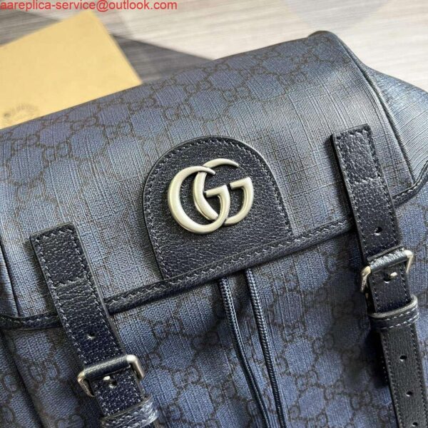 Replica Gucci 598140 Ophidia GG Medium Backpack Blue and black 6