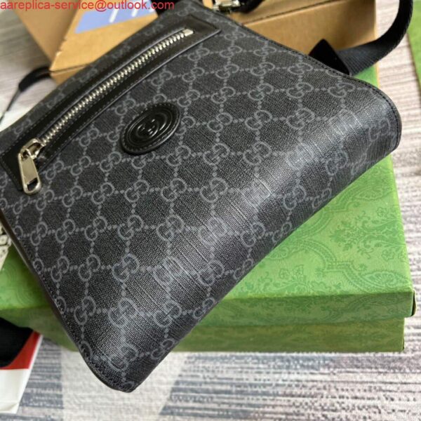 Replica Gucci 681021 GG Supreme messenger bag Black 7