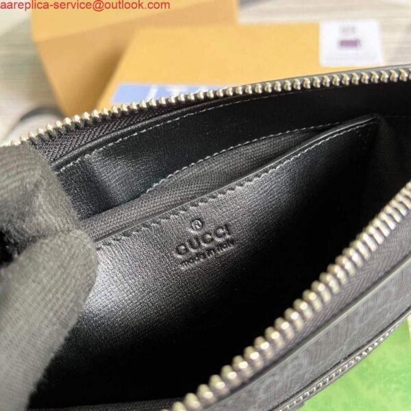 Replica Gucci 681021 GG Supreme messenger bag Black 10