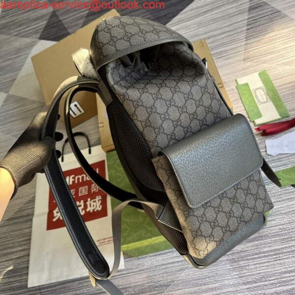 Replica Gucci 598140 Ophidia GG medium backpack Grey 4