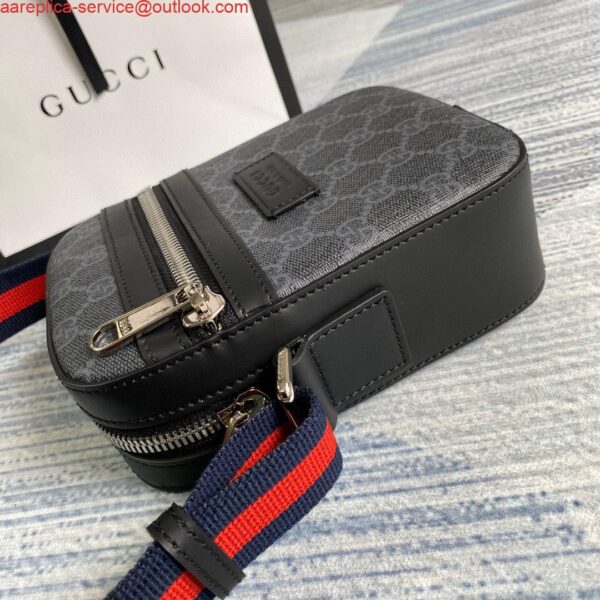 Replica Gucci 682357 GG Black messenger 598103 Black GG Supreme canvas 4