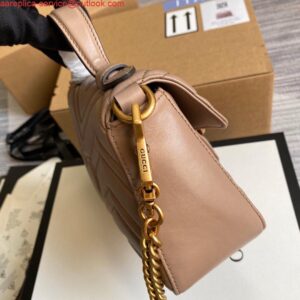 Replica Gucci ‎547260 GG Marmont Mini Top Handle Bag Light Pink 2