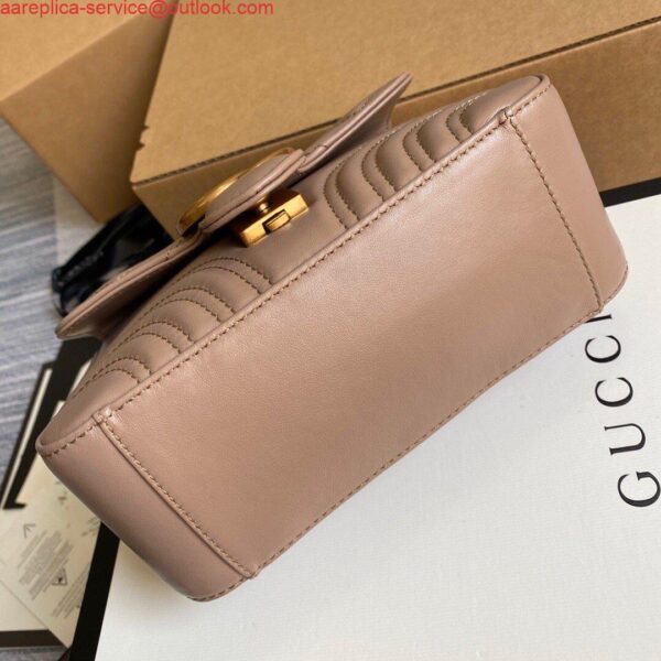 Replica Gucci ‎547260 GG Marmont Mini Top Handle Bag Light Pink 5