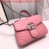 Replica Gucci ‎547260 GG Marmont Mini Top Handle Bag Red 2