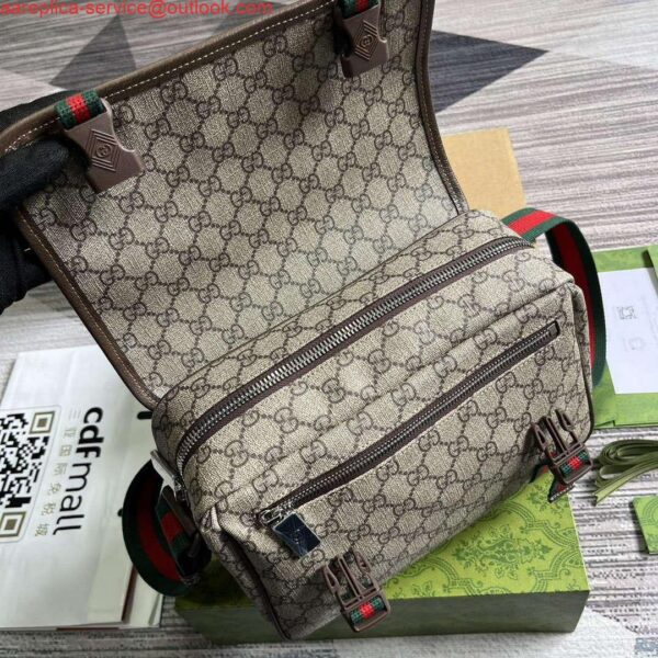 Replica Gucci 760123 GG Messenger Bag Bronw 9