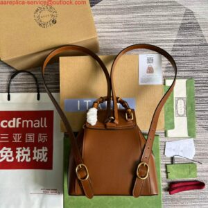 Replica Gucci 702101 Bamboo backpack Brown