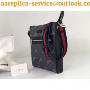 Replica Gucci Black GG Supreme Tigers Messenger Bag 2