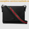 Replica Gucci Black Web Canvas Messenger Bag 2