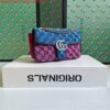 Replica Gucci 446744 GG Marmont Multicolor Mini Shoulder Bag Blue