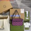 Replica Gucci 446744 GG Marmont Multicolor Mini Shoulder Bag Green