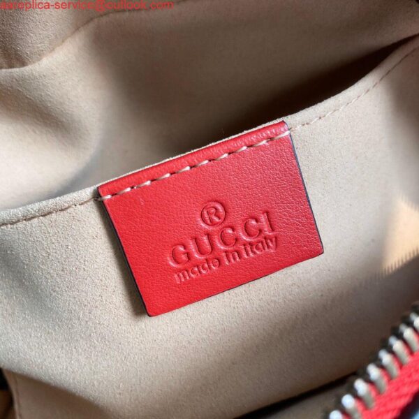 Replica Gucci 447632 GG Marmont Small Matelassé Shoulder Bag Red 10