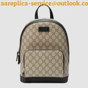 Replica Gucci Beige GG Supreme Small Backpack