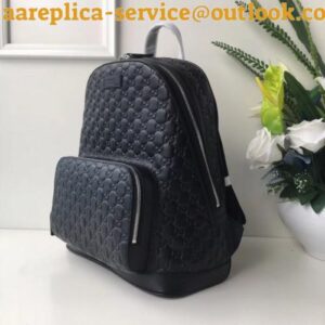 Replica Gucci Black Signature Leather Backpack 2