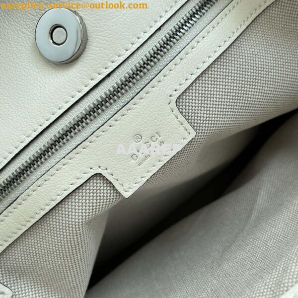 Replica Gucci 751516 Blondie Medium Tote bag in White leather 9