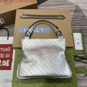 Replica Gucci 751518 Gucci Blondie Small Tote Bag Silver