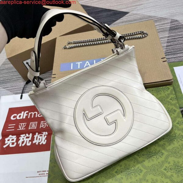 Replica Gucci 751518 Gucci Blondie Small Tote Bag White 5