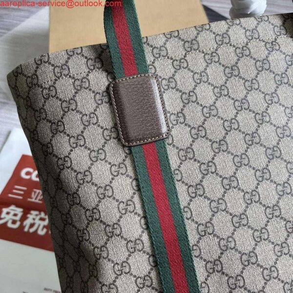 Replica Gucci 763287 GG Tender Medium Tote Bag Beige 6