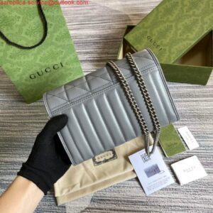 Replica Gucci 474575 GG Marmont mini bag Grey