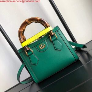 Replica Gucci Diana Mini tote bag top handle bag Gucci 655661 Green