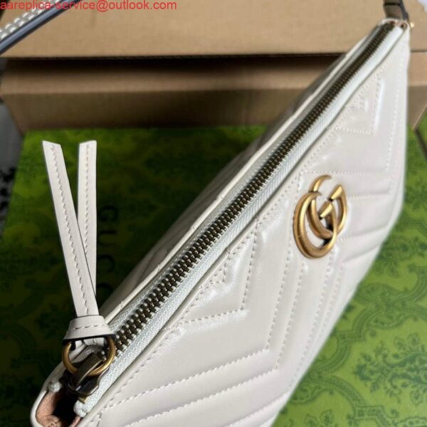 Replica Gucci 739166 GG Marmont shoulder bag White 6