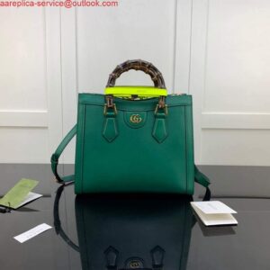 Replica Gucci Diana small tote bag top handle bag 660195 Green