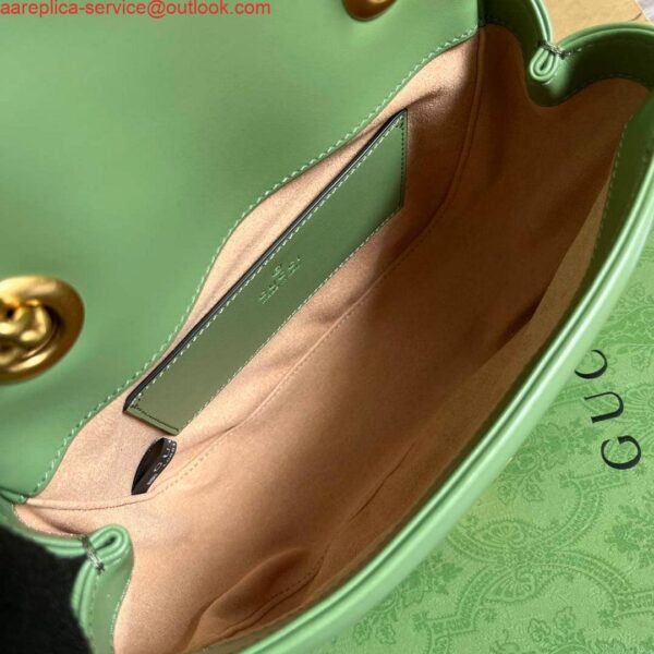 Replica Gucci 739682 GG Marmont Matelassé mini tote bag Light green 10