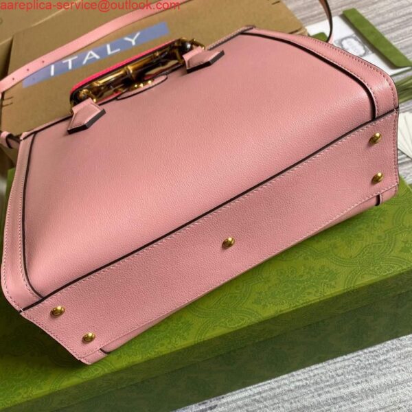 Replica Gucci Diana small tote bag top handle bag 660195 Pink 9