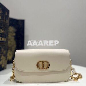 Replica Dior 30 Montaigne Avenue Bag in Dusty Ivory Box Calfskin M9260