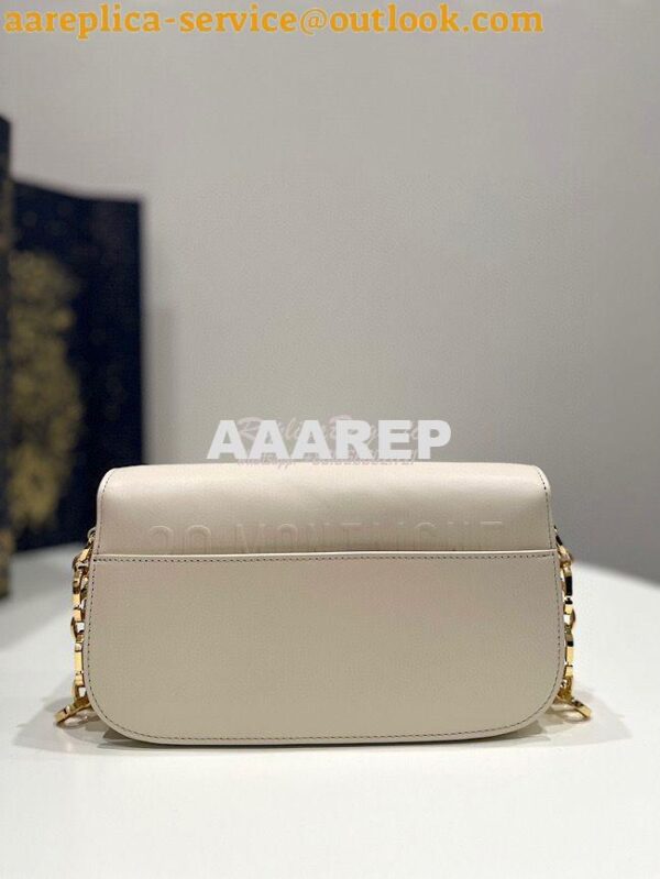 Replica Dior 30 Montaigne Avenue Bag in Dusty Ivory Box Calfskin M9260 7