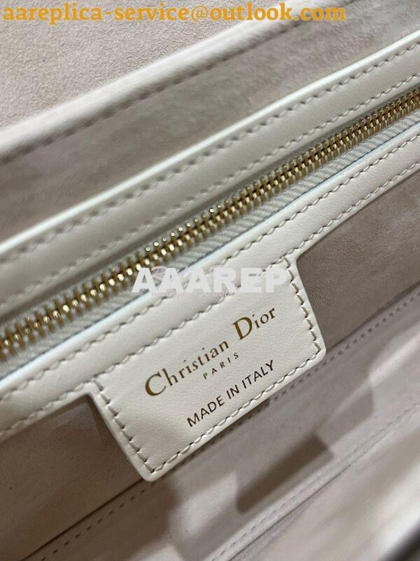 Replica Dior 30 Montaigne Avenue Bag in Dusty Ivory Box Calfskin M9260 10