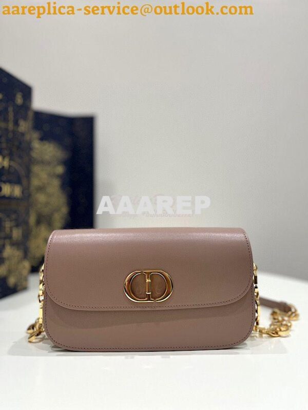 Replica Dior 30 Montaigne Avenue Bag in Heritage Pink Box Calfskin M92