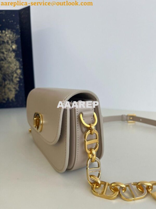 Replica Dior 30 Montaigne Avenue Bag in Powder Beige Box Calfskin M926 2