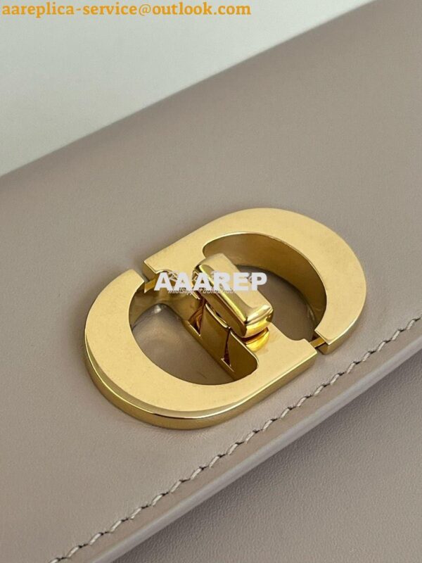 Replica Dior 30 Montaigne Avenue Bag in Powder Beige Box Calfskin M926 4