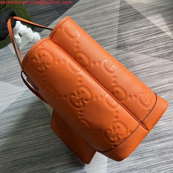 Replica Gucci 726755 Jumbo GG large tote bag Orange 4