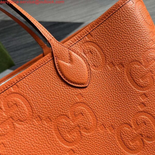 Replica Gucci 726755 Jumbo GG large tote bag Orange 5