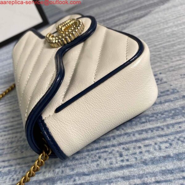 Replica Gucci GG Marmont mini bag 574969 Beige 5