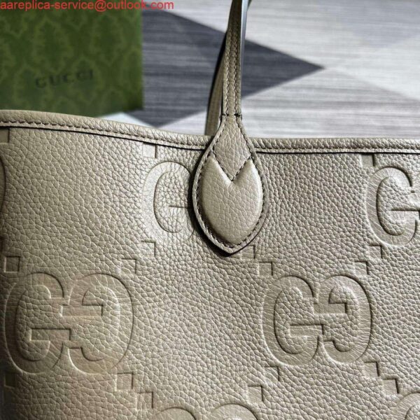 Replica Gucci 726755 Jumbo GG large tote bag Taupe 4