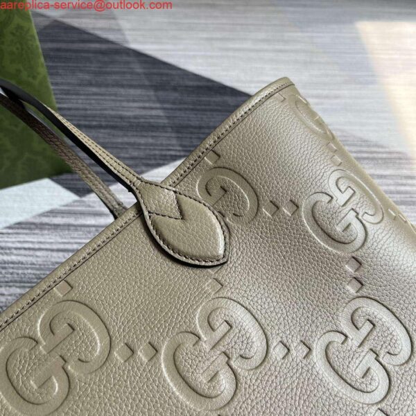 Replica Gucci 726755 Jumbo GG large tote bag Taupe 8