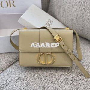 Replica Dior 30 Montaigne Bag with Tonal Enamel CD M9203U Beige