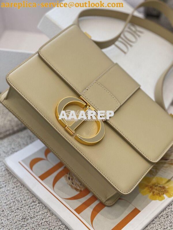 Replica Dior 30 Montaigne Bag with Tonal Enamel CD M9203U Beige 5