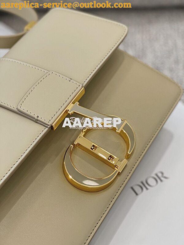 Replica Dior 30 Montaigne Bag with Tonal Enamel CD M9203U Beige 7