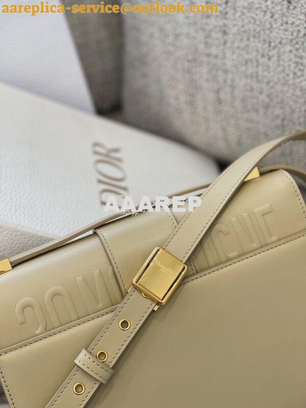 Replica Dior 30 Montaigne Bag with Tonal Enamel CD M9203U Beige 13