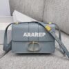 Replica Dior 30 Montaigne Bag with Tonal Enamel CD M9203U Steel Blue 2